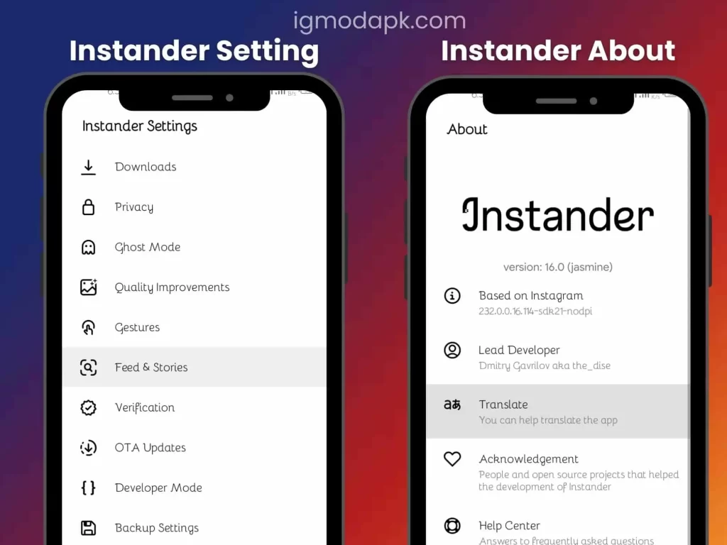 Download Instander APK v17.2 [Official MOD of Instagram]