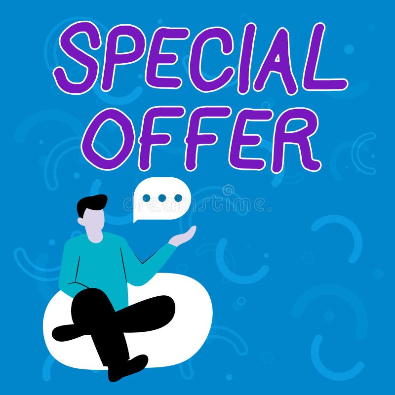 Text Caption Presenting Special Offer. Concept Meaning Selling at a