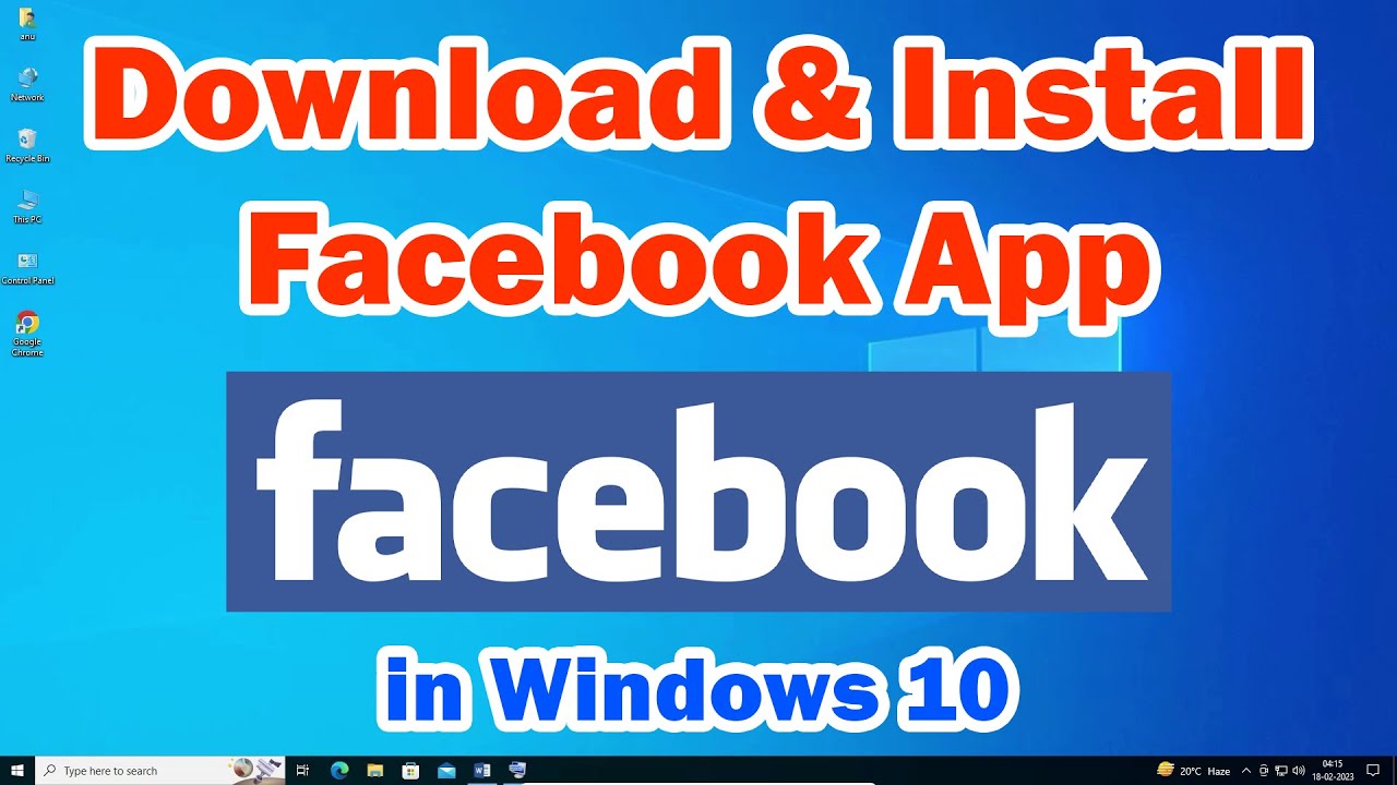 How to Download & Install Facebook App in Windows 10 Pc or Laptop - YouTube