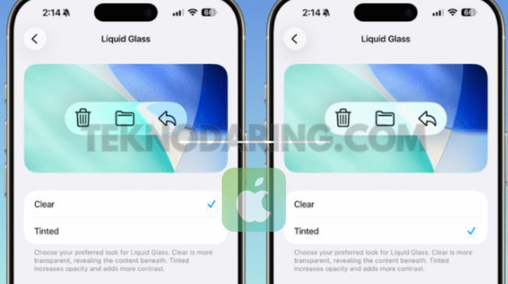 Liquid Glass Transparency