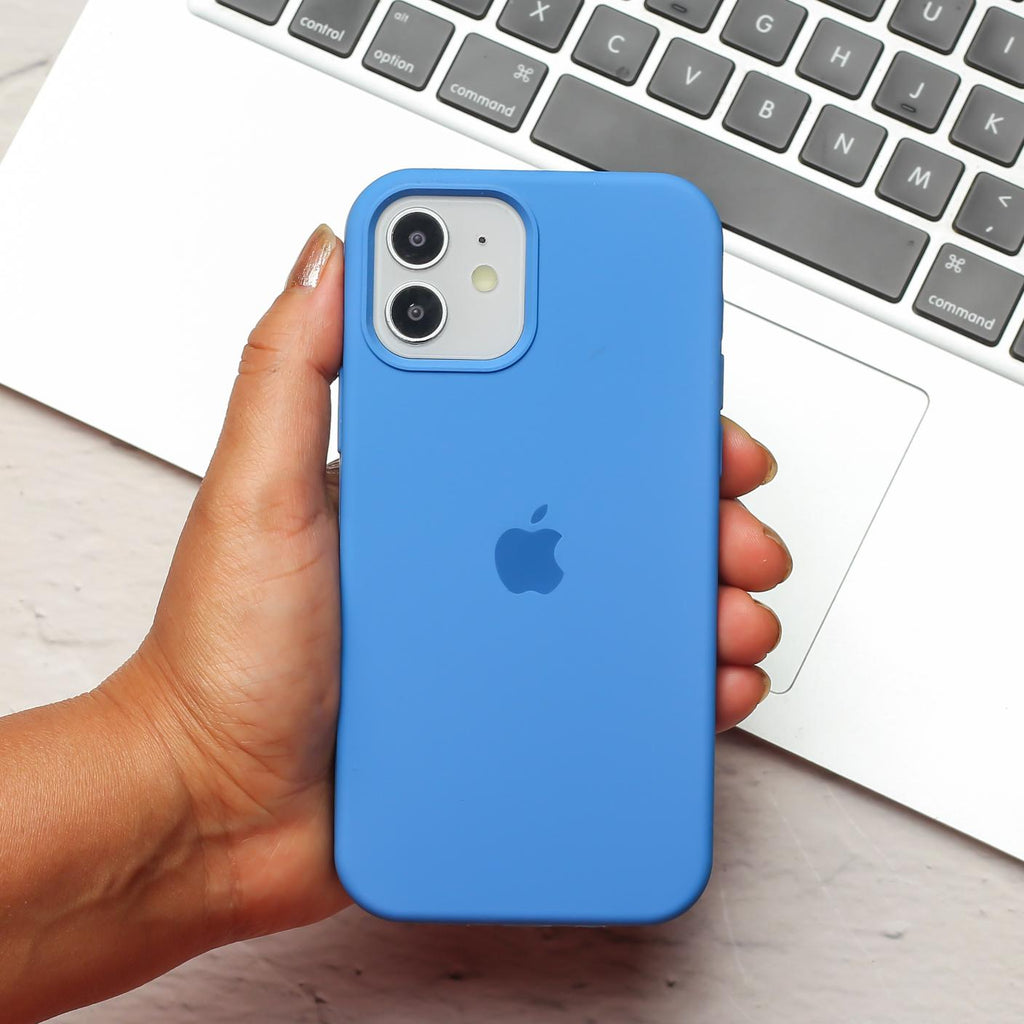 Sky Blue Original Silicone case for Apple iphone 12 mini – The Hatke