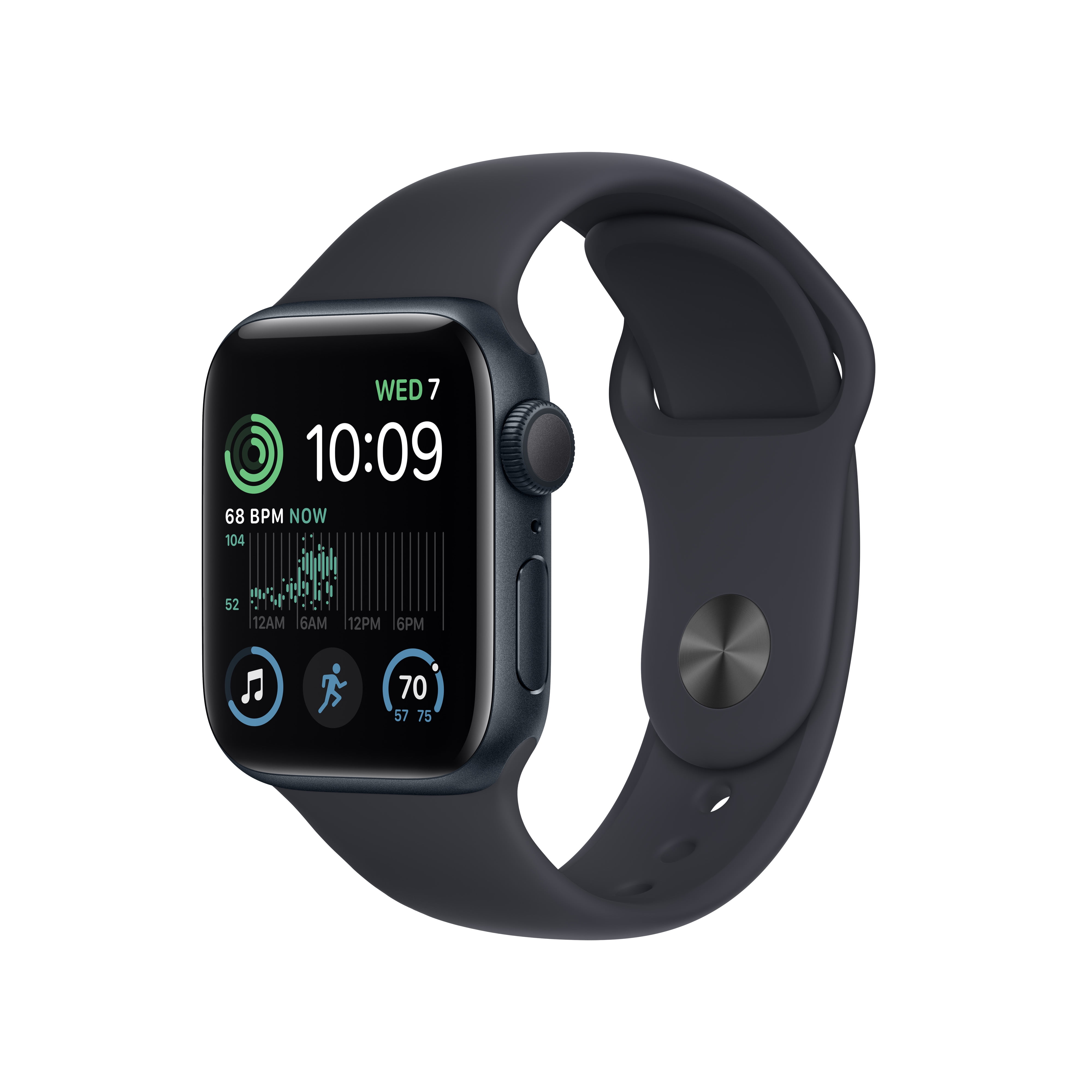 Apple Newest Watch SE (2nd Gen) GPS 40mm Midnight Aluminum Case with