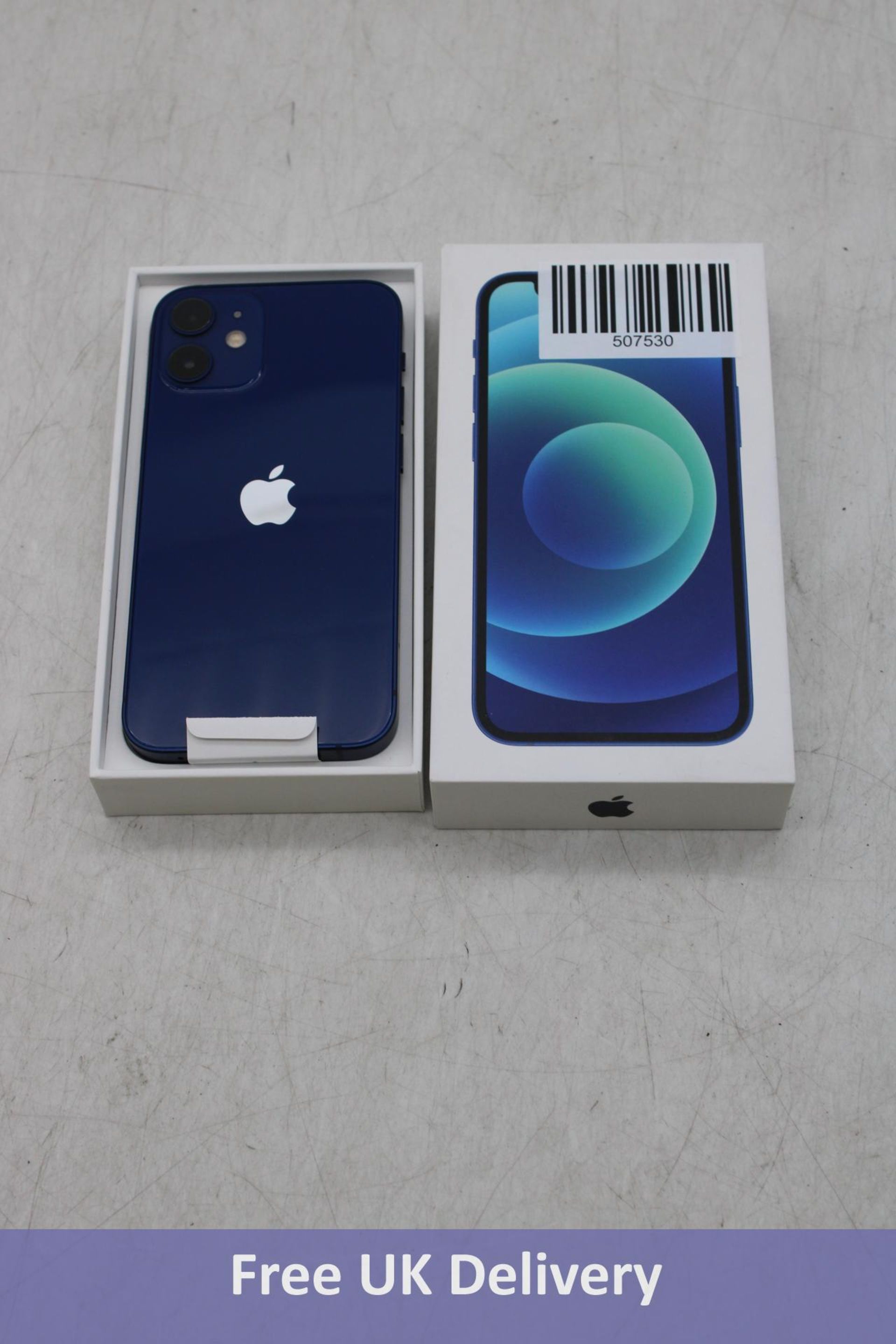 Apple iPhone 12 Mini, 64GB, Blue. Brand new, box opened. Some box marks