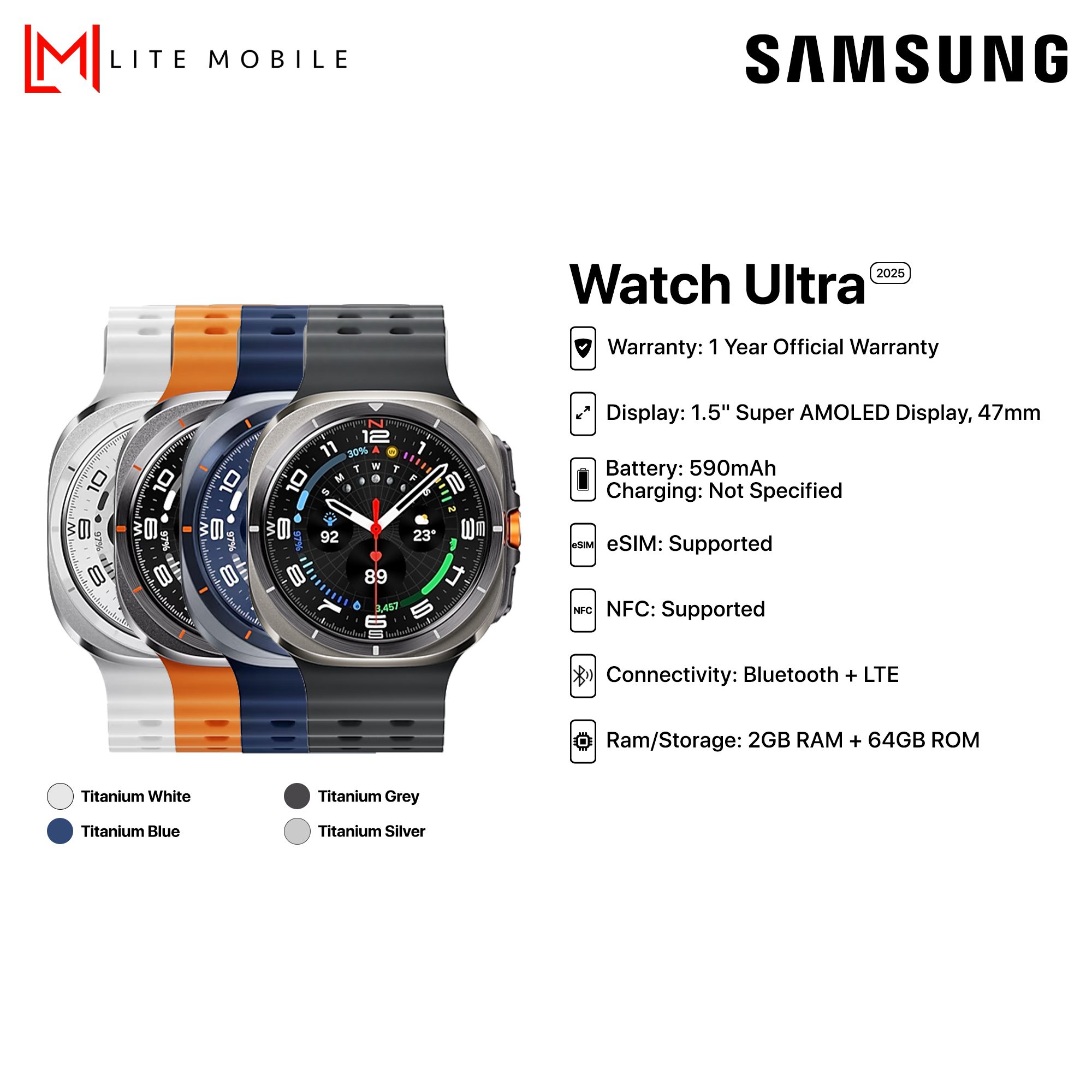 Samsung Galaxy Watch Ultra 2025 LTE | Mobile Phone Repair & Mobile