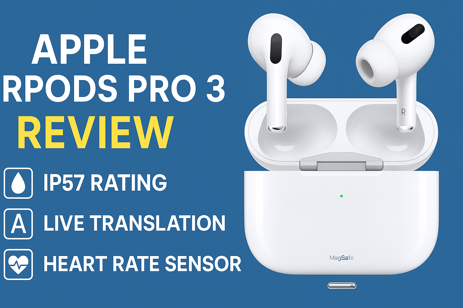Apple AirPods Pro 3 Review 2025 | Features, Price in India & Full Specs
