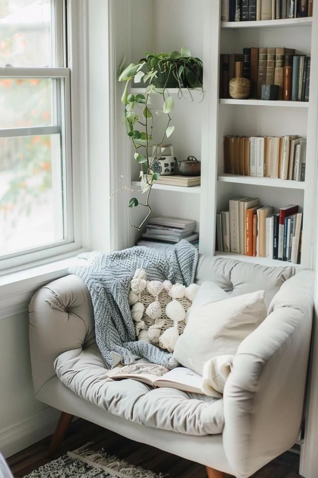 Cozy Corner Reading Nook Ideas for Book Lovers | Corner reading nooks