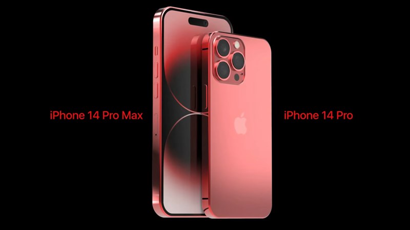 Đắm chìm vẻ đẹp concept iPhone 14 Pro series phiên bản Product RED